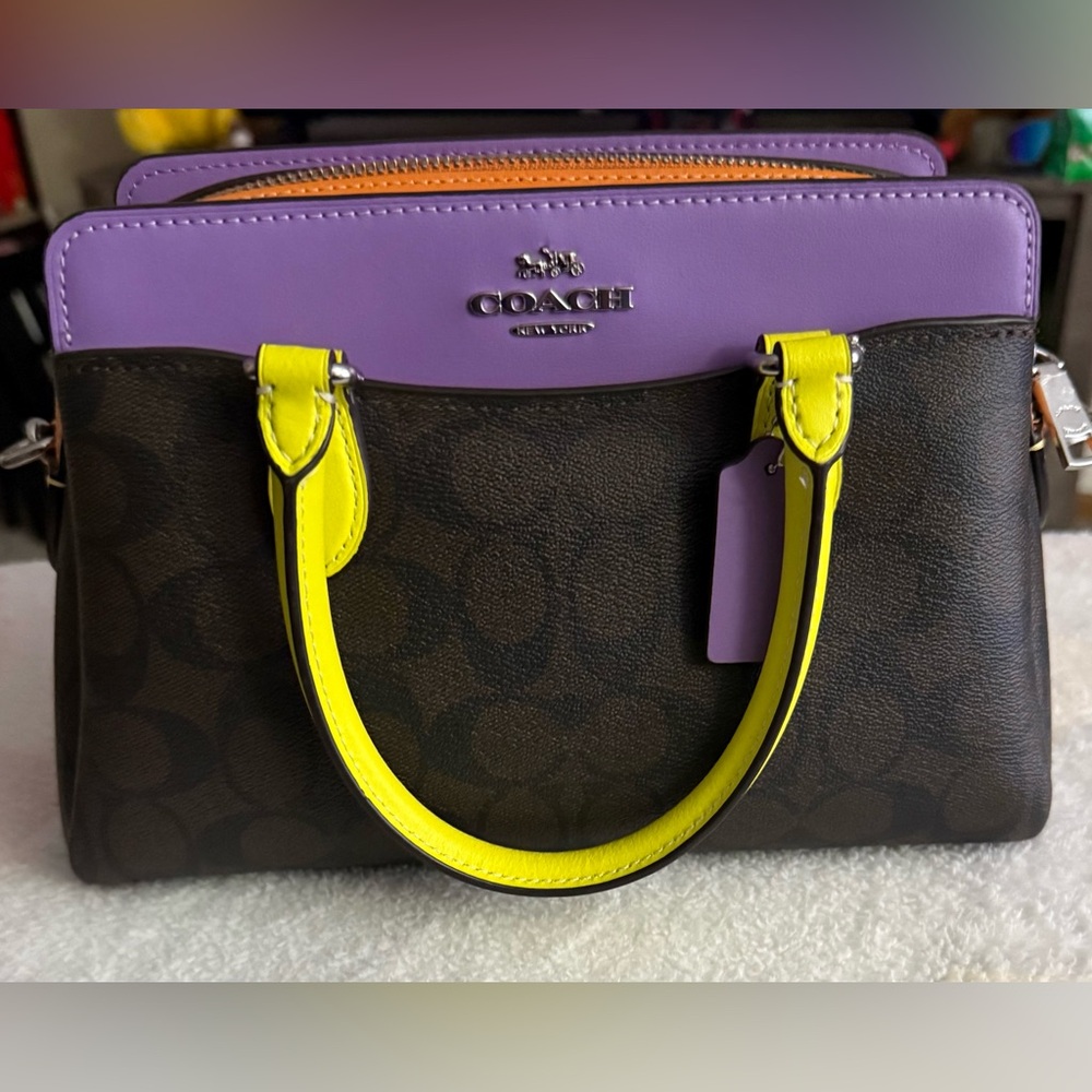 Coach Mini Darcie Carryall in Colorblock